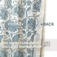 thumbnail image 5 of JINCHAN Linen Floral Printed Curtains Grommet Top Scroll Medallion Design Drapes Retro Window Curtain 2 Panels for Living Room Blue on Beige W50 x L63, 5 of 7
