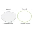 thumbnail image 2 of Unique Bargains 2' Dia Polished Edge Round LED Lens Flashlight Glass Lens with Silicone Ring Transparent Green 2 Set, 2 of 5