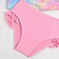 thumbnail image 4 of TOWED22 Toddler Baby Girls Swimsuit Long Sleeve Bathing Suit Rash Guard Swim Suit Bikini Set UPF 50+ Pink,3-4 Y, 4 of 7