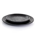 thumbnail image 3 of Gibson Home Yoko 12 Piece Round Melamine Dinnerware Set in Black, 3 of 6