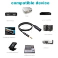 thumbnail image 4 of Cable De 6,35 Mm A XLR, Cable Macho OFC Core De Rendimiento Estable Profesional De 1/4 De Pulgada A XLR Para Escenario Para Altavoz Activo, 4 of 7