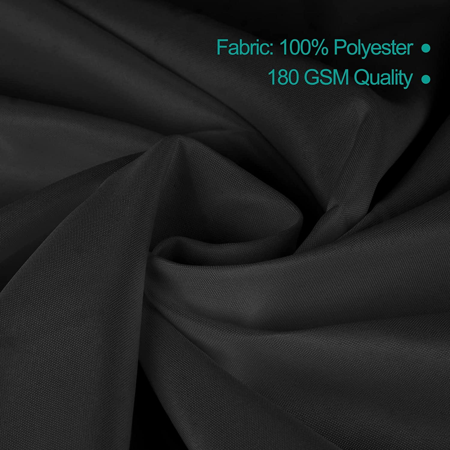 Emart 6 Pack Rectangle Tablecloth, 60x102in Black 100% Polyester Table Cloths for Banquet Wedding