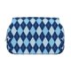 thumbnail image 2 of Disketp Blue Squares Estuche de Lápices de Doble Capa con Tapa Abatible y Cremallera, Organizador Escolar para Adolescentes y Adultos, 2 of 6