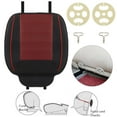 thumbnail image 4 of Gustave 2Pcs PU Leather Car Seat Cushion for Driving, Universal Car Front Seats Cover Protector Pad Breathable Luxury Auto Interior Accessories Office Chair Mat with Storage Pocket "Black", 4 of 9