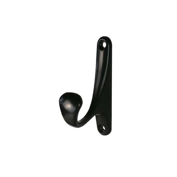 Matsuzay Colgador de ropa de aleación de Zinc montado en la pared, soporte para bufanda, organizador para el hogar, sala de estar, puerta de Almacenamiento y organización del hogar Negro