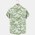 thumbnail image 4 of AHTJRT Men's Classic Retro Aloha Shirt Hibiscus Watercolor Design Vibrant Family BBQs Green 2XL, 4 of 4