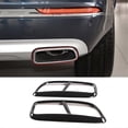 thumbnail image 3 of Black Stainless Steel Pipe Throat Exhaust Outputs Tail Frame Trim Cover for XC90 Exterior Accessories, 2Pcs, 3 of 5