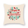 thumbnail image 1 of Moyic Funda de almohada de 2 piezas con estampado de elementos navideños, decoración de funda de almohada de poliéster lavable para sofá, funda de Kits de decoración para fiestas B-06712 Moyic HA007819-12, 1 of 6