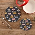 thumbnail image 2 of SKYSONIC Ice Cream Trucks Pot Holders Trivets, 2 Pcs Heat Resistant Trivets,Childish Elements Cotton Thread Weave Mats for Hot Pads Pans Pot Bowl Teapot for Kitchen Decor, 2 of 7