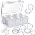 thumbnail image 1 of Paquete de 13 cajas de cuentas de plástico, pequeñas con tapas, para coser, artículos sueltos Afortunado Sencillez, 1 of 5