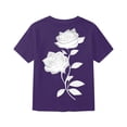 thumbnail image 4 of Tisuna Boys Summer T Shirts Kids Short Sleeve Crew Neck Floral Tops Regular Fit Street Daily Wear Tees For Toddler And Tweens 2-13 Years, 4 of 5