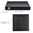 thumbnail image 4 of External CD DVD, External DVD Burner with USB2.0 Type-c, Portable DVD Player External Optical CD/VCD/-RW/ROM Drive for PC, Laptop, Desktops, iMac, 4 of 5
