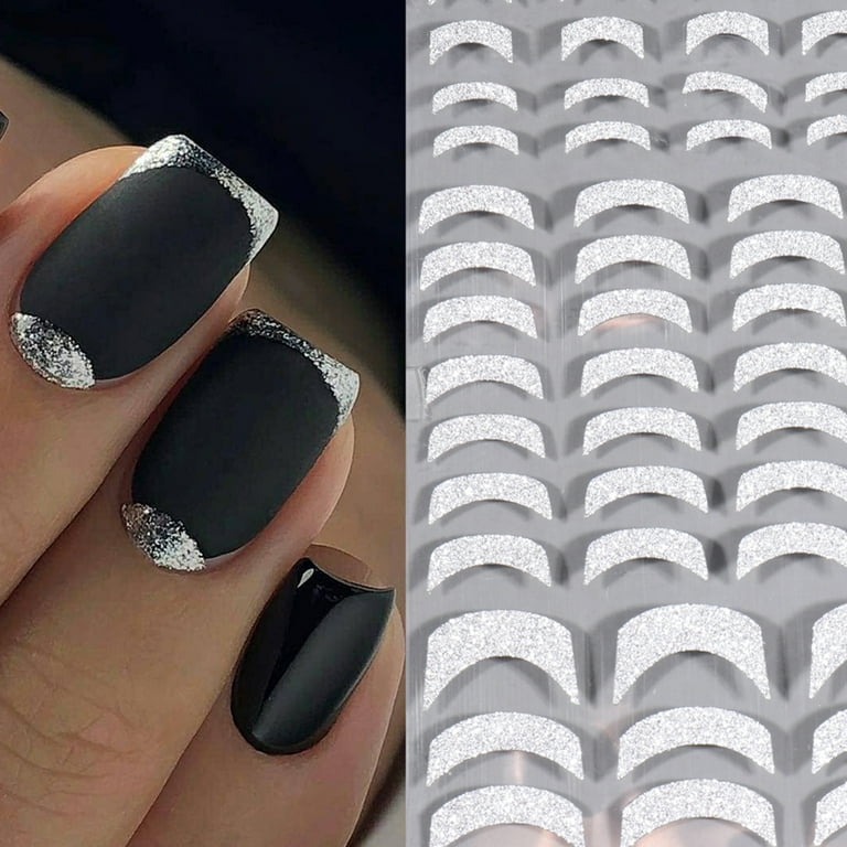 17 Black Glitter Nail Ideas for a Polished, Sparkly Mani