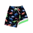 thumbnail image 2 of Baby Swimsuit Boy Kids Boys Cartoon Gradient Dinosaur Print Swim Trunks Boys Bathing Suit Multicolour 5-6 Years, 2 of 4