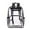 Black, variant on MKF Collection Cleo Transparent Backpack for Women, Crystal-clear PVC bag, top handle Bookbag by Mia K