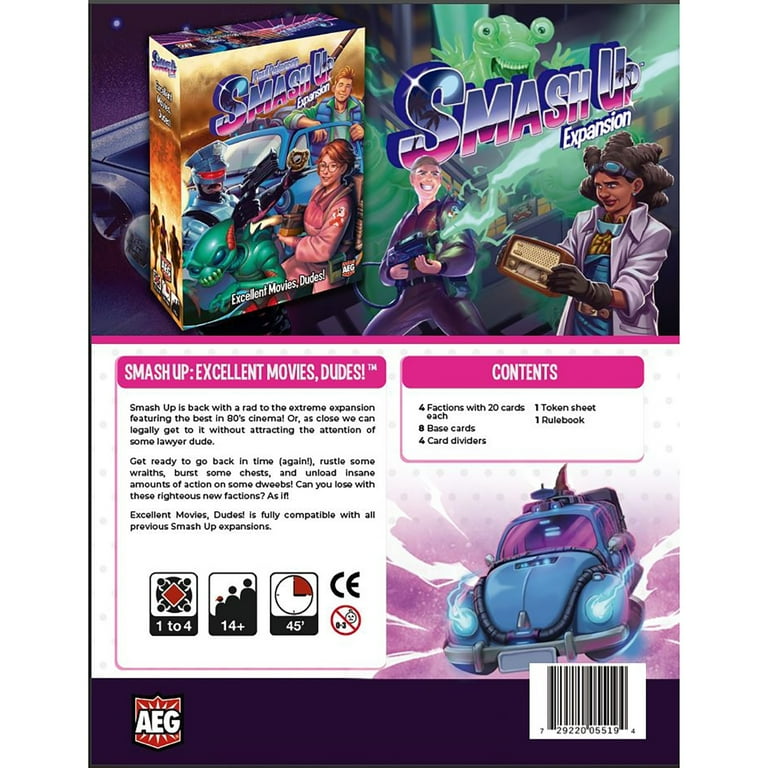 Alderac Entertainment Group, Smash Up, Excellent Movies, Dudes!, Card