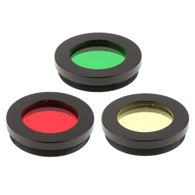 de Filtros de Color de Filtros Lunares de 3 Piezas de 1,25 "para Telescopio Oculares