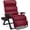 Burgundy, variant on NeoNiches Oversized Zero Gravity Chair, Folding Outdoor Patio Recliner, XL Anti Gravity Lounger w/Removable Cushion, Cup Holder, Side Tray, 350lb Capacity - Wheat