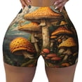 thumbnail image 2 of Picia Vintage Cloud Mushroom Printed Workout Shorts for Women Seamless Scrunch Butt Lifting High Waisted Yoga Gym Booty Running Moisture-wicking Short Pants-X-Large, 2 of 9
