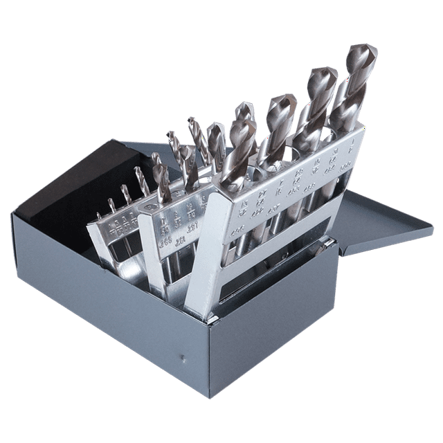Cleveland Screw Machine Drill Bit Set,15pc,HSS C70370