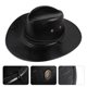 thumbnail image 3 of Sombrero de vaquero occidental personalizado, de cuero, a la moda, para exteriores, con visera para el sol, para verano, 3 of 6