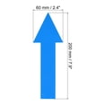 thumbnail image 2 of Uxcell 8x2" Flèche Autocollant PVC Directionnel Signe Adhésif Amovible Floor Decal Bleu 10Set / 30Pieces, 2 of 5