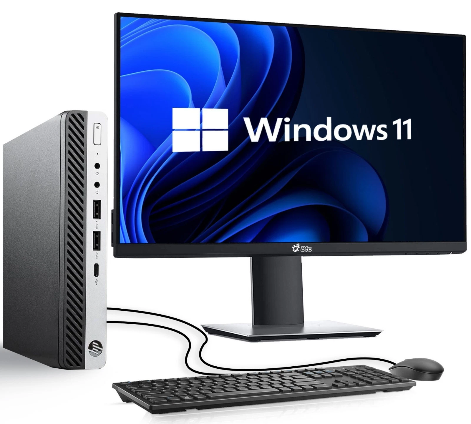 Pre-Owned HP ProDesk 400G4 - Windows 11 Mini Desktop Computer PC
