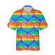 thumbnail image 5 of Camisas con estampado 3D de la bandera del arcoíris LGBT para hombres y mujeres, blusas de manga corta con solapa, estilo callejero, a la moda, con personalidad, para verano, 5 of 5
