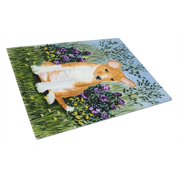 Caroline's Treasures SS8108LCB Basenji Glass Cutting Board Large, 12H x 16W, multicolor