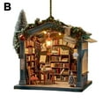 thumbnail image 2 of FurNest Christmas Bookstore Ornament, Book Lover Christmas A2C5 Orna, 2 of 9