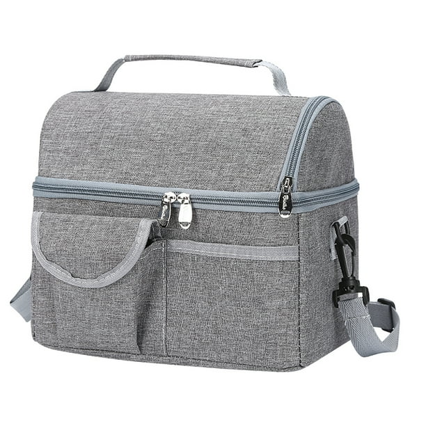 Irfora Bolsa de almuerzo portátil con aislamiento de doble capa, bolsa de almuerzo para acampar, barbacoa, picnic, actividades al aire libre Irfora Bolsa más fresca