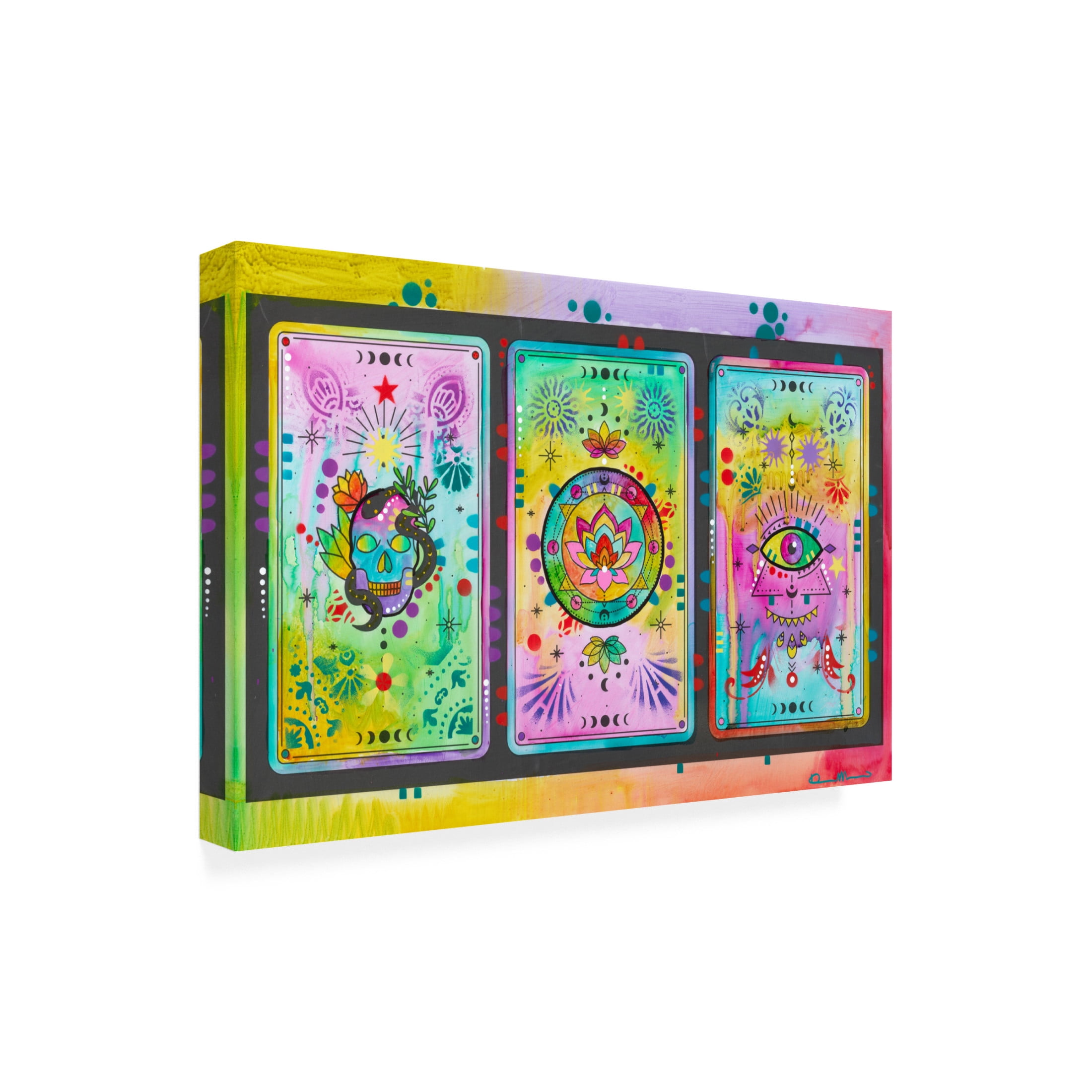 Canvas Wall Art - Dean Russo 'Tarot Reading' Wall Art for Living Room, Bedroom, or Office Décor by Trademark Fine Art - 24 x 16 Inches
