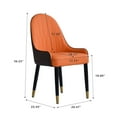 thumbnail image 2 of LovingAHome Soft Leather Upholstered Dining Chairs Set of 4 Sleek Metal Legs Dining Room Restaurant, 2 of 9