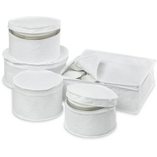 Fine China Storage - Set of 4 Quilted Cases for Dinnerware Storage – STOZU