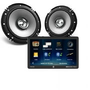 Dual XVM1000UI-Bundle Dual XVM1000UI 1-DIN 10" Digital Media Receiver + Kenwood KFC-C1656S 6.5" 30W RMS 2-way Coaxial Car Speaker System