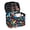 Colorful Leaf Pattern, variant on HELLHERO Portable Travel Cosmetic Bags Wide-open Large Capacity Makeup Bag Double Zip Brush Slots for Makeup (8.86"x6.5"x5.9"), Lip Pattern Design