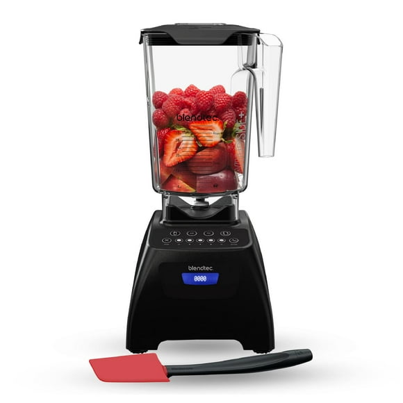 Blendtec Licuadora clásica 575, tarro WildSide+ de 90 onzas y espátula de cuchara, paquete de licuad