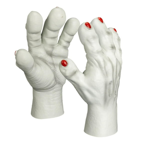 Adults Killer Klowns from Outer Space Vinyl Gloves Costume Accessory