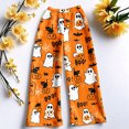 thumbnail image 6 of Hearthz Fleece Lounge Pants Women Boo Ghost Pumpkin Graphic Womens Pj Bottoms Halloween Fall Winter Women's Fuzzy Plush Pajama Pants, 6 of 6