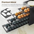 thumbnail image 5 of Coffee Pod Drawer Holder 72 Pods Large Capacity 4 Tier Holder for Vertuo Coffee Pod Organizer for Countertop Storage Rack for Nespresso Vertuo Pods Space Saving Black KH06BB, 5 of 7