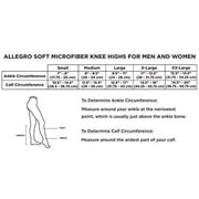Allegro 20-30 mmHg Soft 252 Microfiber Knee High Compression Stockings, Comfortable Support Garments