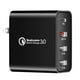 thumbnail image 2 of Cargador de teléfono 48W USB Type-c PD Adaptador de carga rápida de 4 puertos Cargador portátil de viaje, Negro, Enchufe de EE. UU. Yuarrent EL000422-06B, 2 of 2