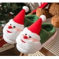 thumbnail image 4 of 2024 Women Santa Claus Designer Fluffy Slippers House Christmas Tree Cartoon Winter Shoes Girls Flat Home Warm Footwear Big Size (Mustard,42-43), 4 of 7
