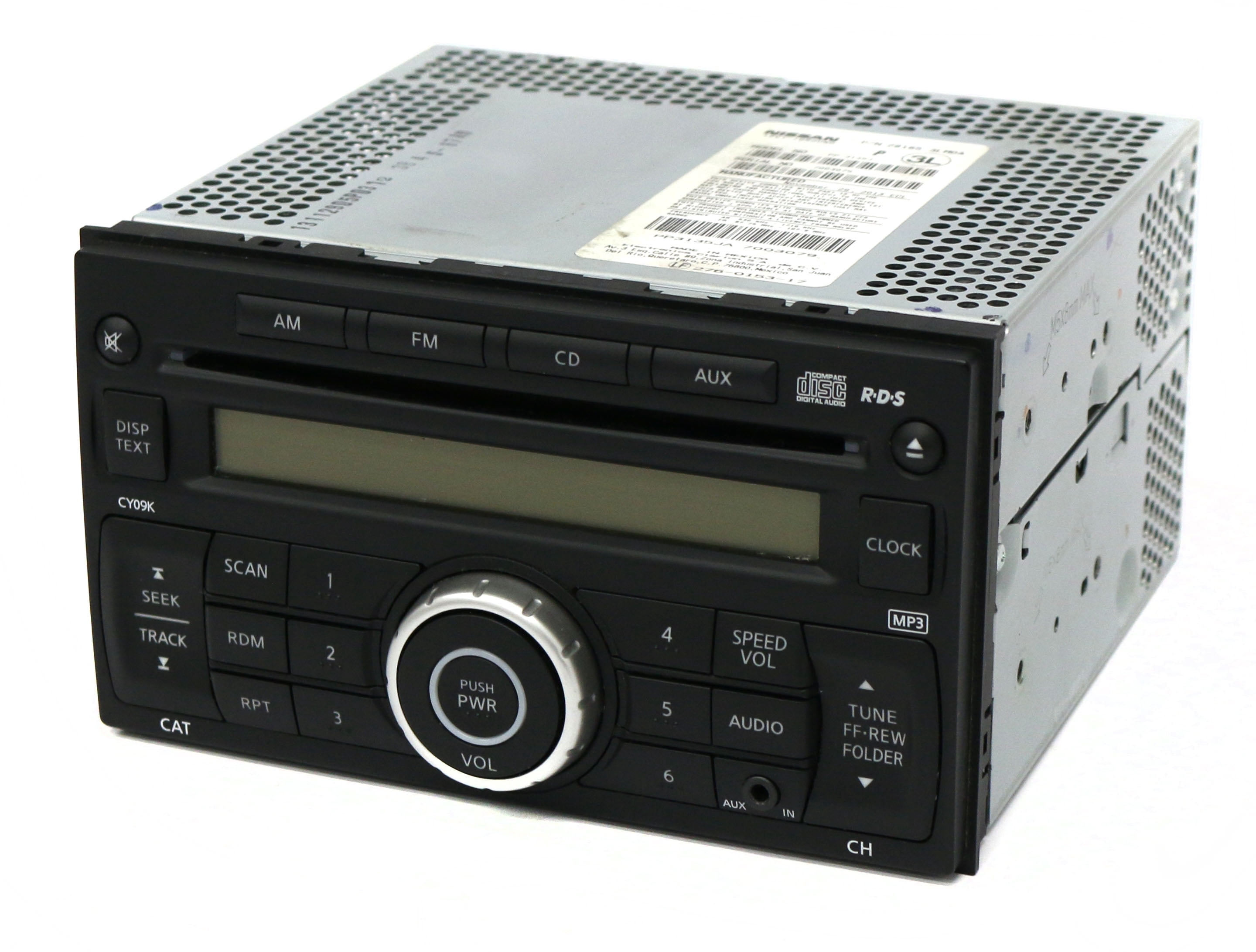 Restored 2013-2016 Nissan NV200 AM FM Radio mp3 CD Player Aux Input 281853LM0A Face CY09K (Refurbished)
