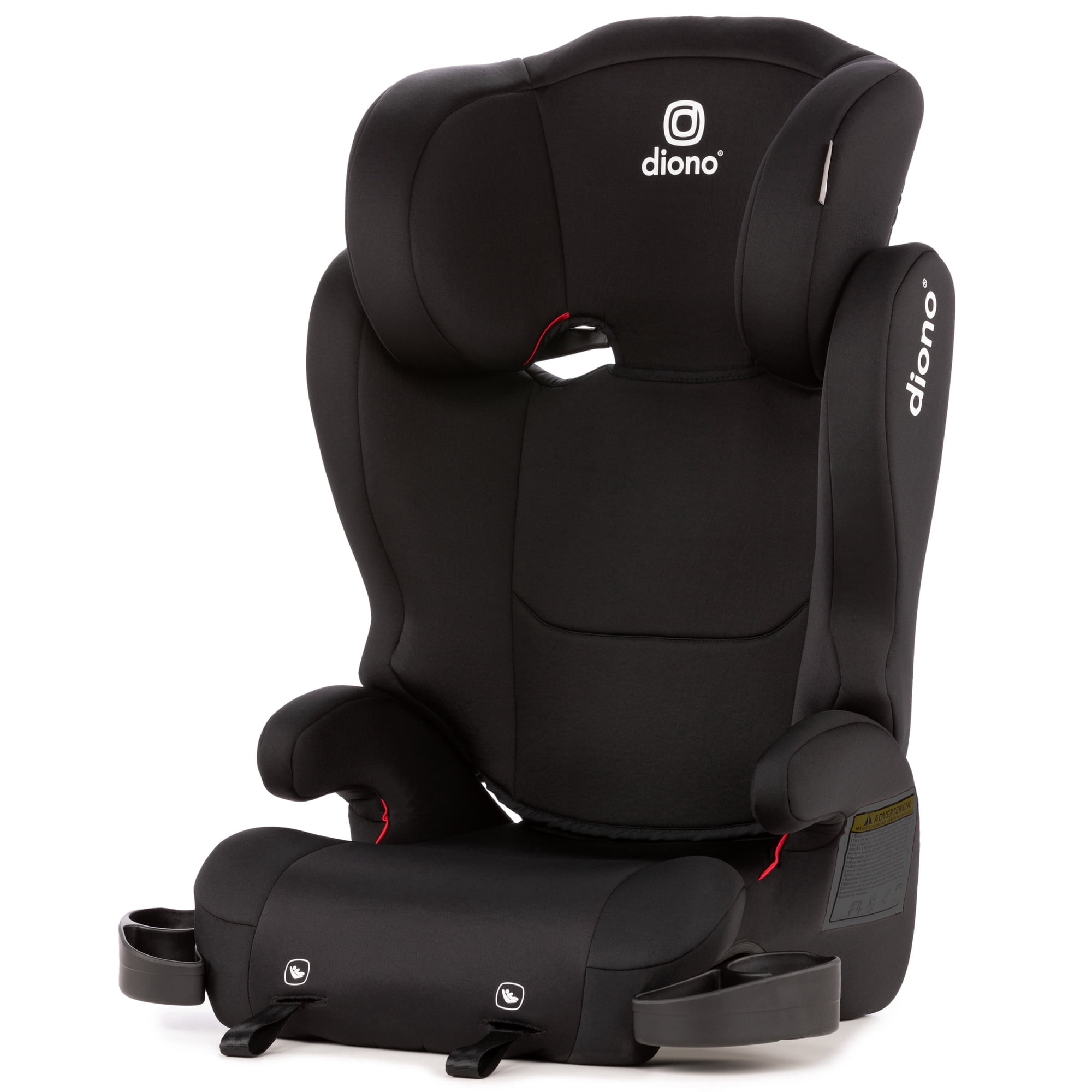 Diono Cambria 2 XL High Back Booster Car Seat, 2-in-1 Converts to Backless Booster, Dual LATCH Connectors, 7-Position Headrest, Spacious XL Seat, 40-120 lbs, Black