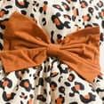 thumbnail image 6 of FYDUU Baby Girls Leopard Prints Dress Long Sleeve Ruffles Coat Tops Headbands Outfits Dresses Casual Sundress Fashionable Cute 6-9 Months, 6 of 7