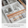 thumbnail image 4 of Yamazaki Home Cutlery Organizer - Three Styles, White, ABS Plastic, Expandable II, Adjustable, Expandable, No Assembly, 4 of 5