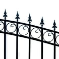 thumbnail image 2 of ALEKO Steel Single Swing 12 x 6 feet Black Driveway Gate London Style, 2 of 12