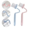 thumbnail image 5 of Toilet Brush, S Type Toilet Cleaning Brush Portable Curved Corner Cleaning Brush, for Deep Cleaning, Pink, Blue, Green(Random), 5 of 5