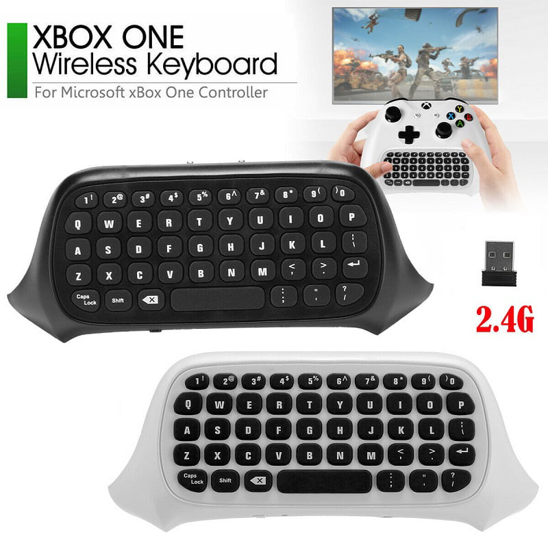 Mini Wireless Keyboard with 3.5m Headphone Jack 2.4G Messenger Pad Text Pad for Microsoft Xbox One Controller Black Old Skool Xbox One Chatpad 